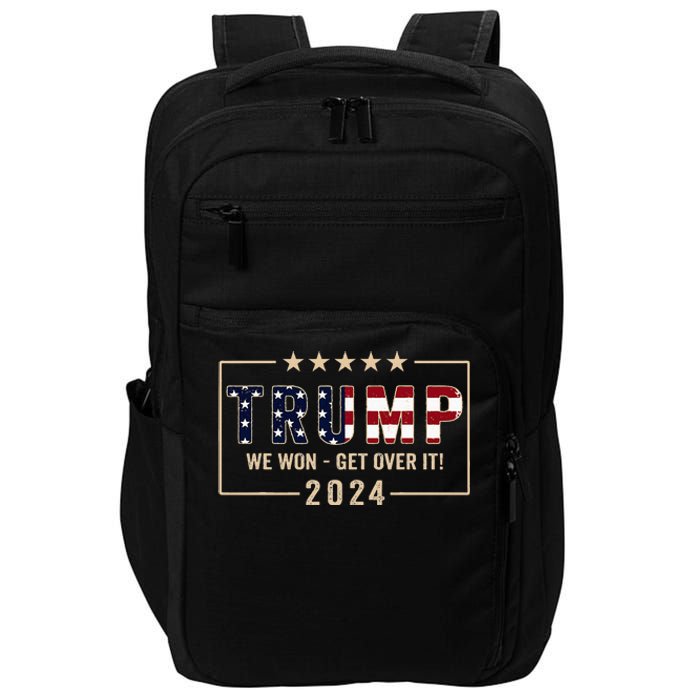 Trump 2024 Flag Victory J.D.Vance President 47 Trump Won Impact Tech Backpack