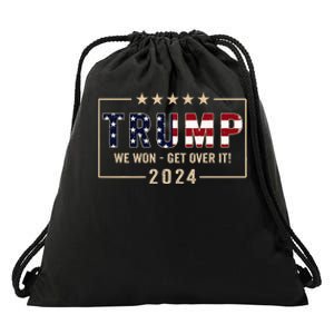 Trump 2024 Flag Victory J.D.Vance President 47 Trump Won Drawstring Bag