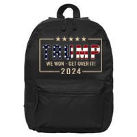 Trump 2024 Flag Victory J.D.Vance President 47 Trump Won 16 in Basic Backpack