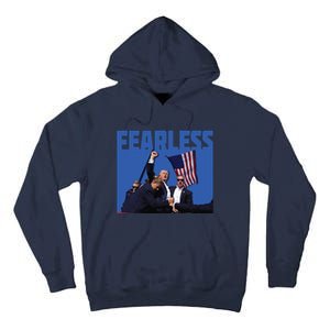 Trump 2024 Fearless Republican Usa Tall Hoodie