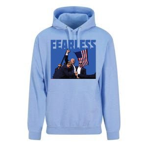 Trump 2024 Fearless Republican Usa Unisex Surf Hoodie