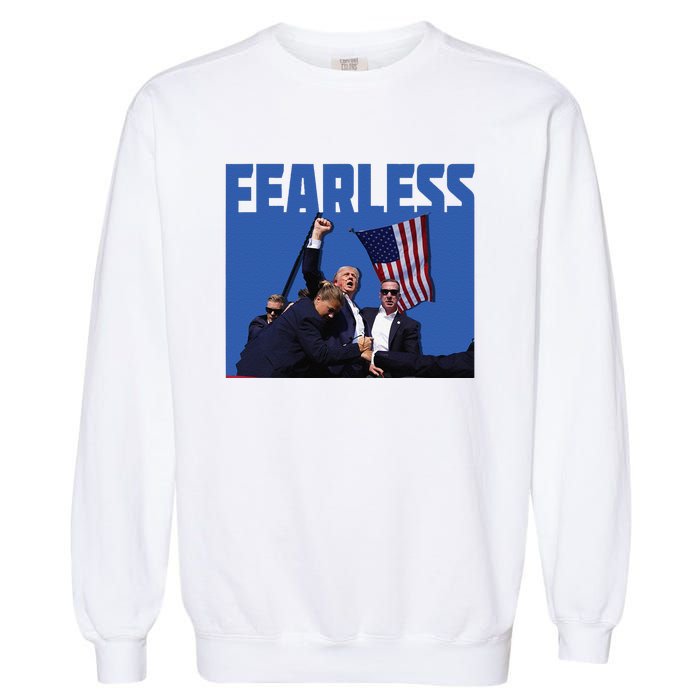 Trump 2024 Fearless Republican Usa Garment-Dyed Sweatshirt