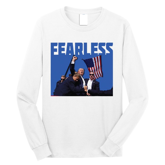 Trump 2024 Fearless Republican Usa Long Sleeve Shirt