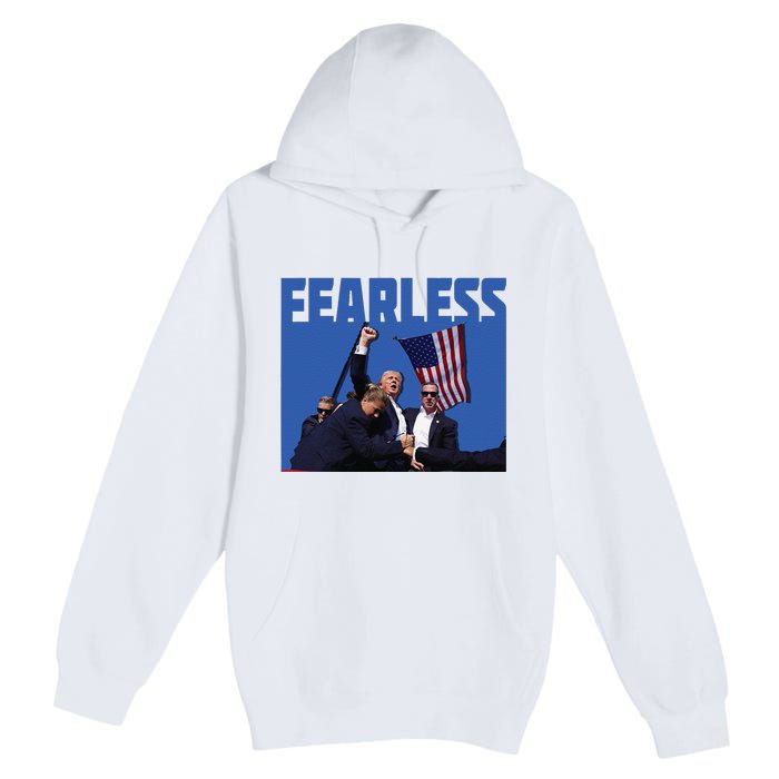 Trump 2024 Fearless Republican Usa Premium Pullover Hoodie