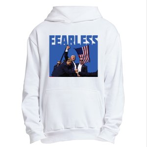 Trump 2024 Fearless Republican Usa Urban Pullover Hoodie