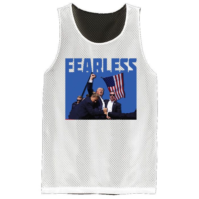 Trump 2024 Fearless Republican Usa Mesh Reversible Basketball Jersey Tank