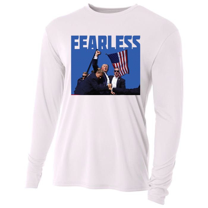 Trump 2024 Fearless Republican Usa Cooling Performance Long Sleeve Crew