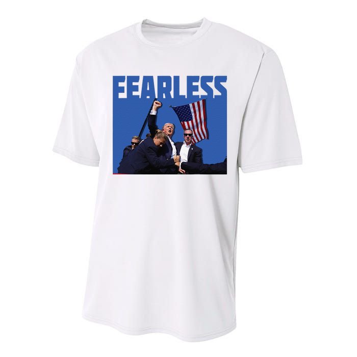 Trump 2024 Fearless Republican Usa Performance Sprint T-Shirt