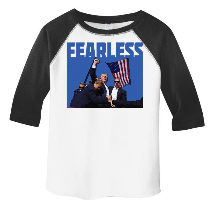 Trump 2024 Fearless Republican Usa Toddler Fine Jersey T-Shirt