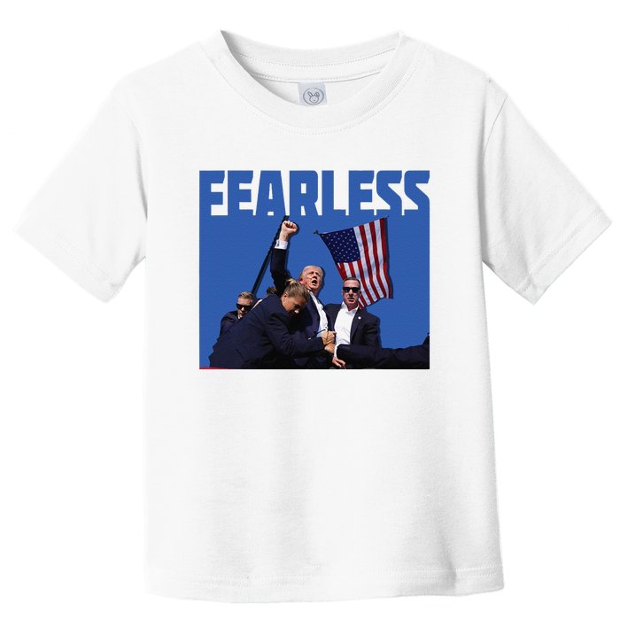 Trump 2024 Fearless Republican Usa Toddler T-Shirt