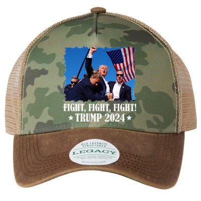 Trump 2024 Fight Fight Fight Trump 2024 Survives Rally Legacy Tie Dye Trucker Hat