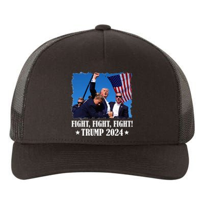 Trump 2024 Fight Fight Fight Trump 2024 Survives Rally Yupoong Adult 5-Panel Trucker Hat