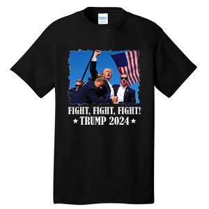 Trump 2024 Fight Fight Fight Trump 2024 Survives Rally Tall T-Shirt