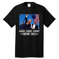 Trump 2024 Fight Fight Fight Trump 2024 Survives Rally Tall T-Shirt