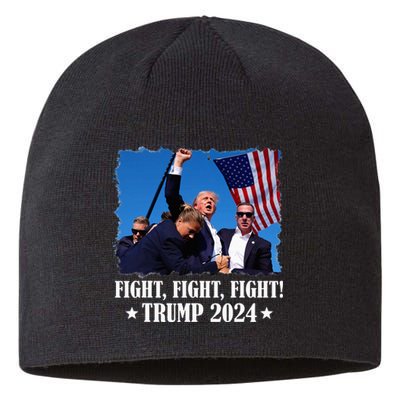 Trump 2024 Fight Fight Fight Trump 2024 Survives Rally Sustainable Beanie