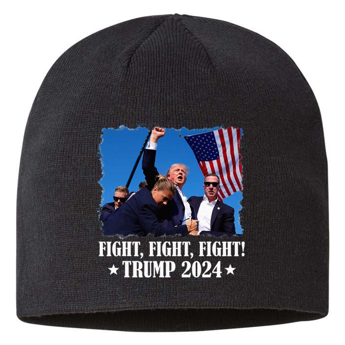 Trump 2024 Fight Fight Fight Trump 2024 Survives Rally Sustainable Beanie