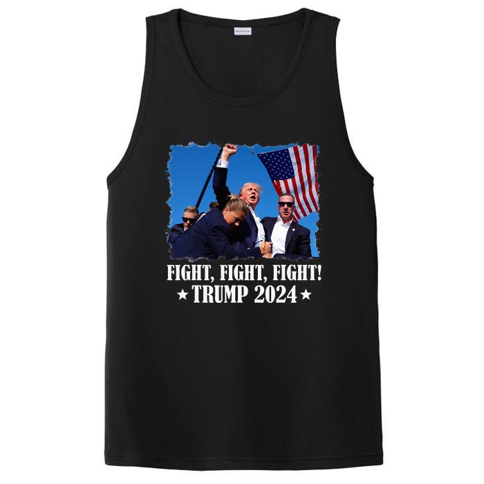 Trump 2024 Fight Fight Fight Trump 2024 Survives Rally PosiCharge Competitor Tank