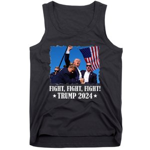 Trump 2024 Fight Fight Fight Trump 2024 Survives Rally Tank Top