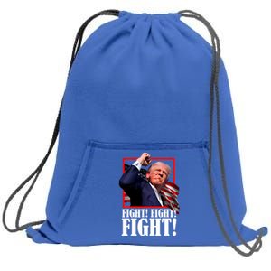 Trump 2024 Fight Fight Fight Pennsylvania Rally Sweatshirt Cinch Pack Bag