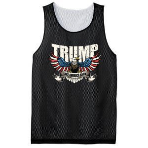 Trump 2024 Flag Take America Back Donald Trump Mesh Reversible Basketball Jersey Tank