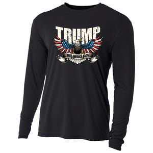 Trump 2024 Flag Take America Back Donald Trump Cooling Performance Long Sleeve Crew