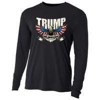 Trump 2024 Flag Take America Back Donald Trump Cooling Performance Long Sleeve Crew