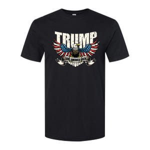 Trump 2024 Flag Take America Back Donald Trump Softstyle CVC T-Shirt