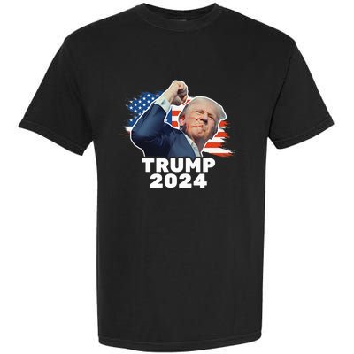 Trump 2024 Fist Bump President Red Garment-Dyed Heavyweight T-Shirt