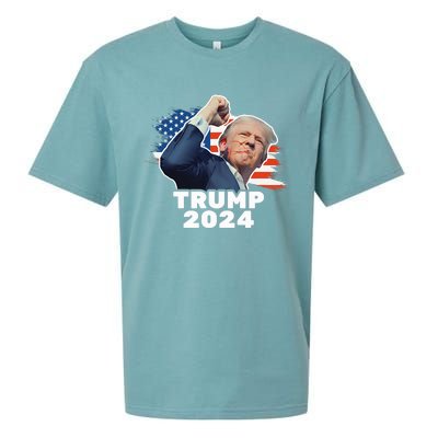 Trump 2024 Fist Bump President Red Sueded Cloud Jersey T-Shirt