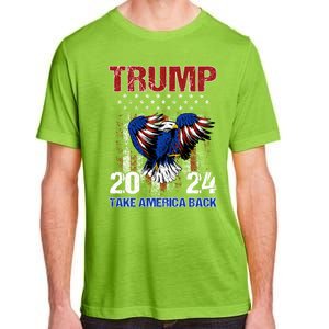 Trump 2024 Flag Take America Back Trump 2024 Funny Gift Adult ChromaSoft Performance T-Shirt