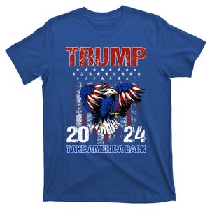 Trump 2024 Flag Take America Back Trump 2024 Funny Gift T-Shirt