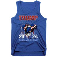 Trump 2024 Flag Take America Back Trump 2024 Funny Gift Tank Top