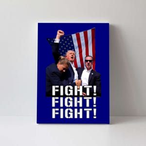 Trump 2024 Fist Pumped Fight Pray For America Canvas