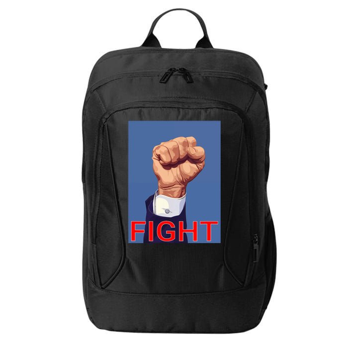 Trump 2024 Fist Fight Fight Fight City Backpack