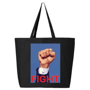 Trump 2024 Fist Fight Fight Fight 25L Jumbo Tote