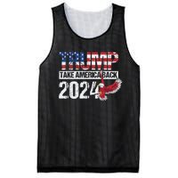 Trump 2024 Flag Take America Back 4th Of July Trump 2024 Mesh Reversible Basketball Jersey Tank