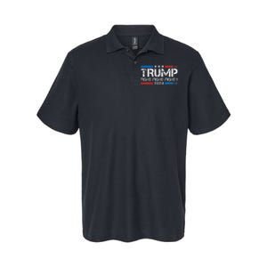 Trump 2024 Fight Fight Fight Trump President Election 2024 Softstyle Adult Sport Polo