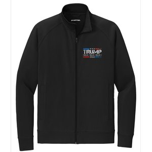 Trump 2024 Fight Fight Fight Trump President Election 2024 Stretch Full-Zip Cadet Jacket