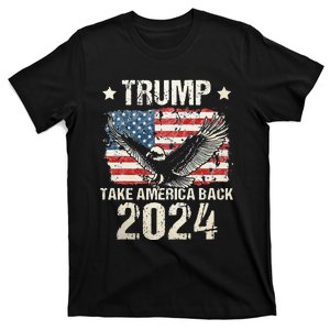 Trump 2024 Flag Take America Back Men Women Trump 2024 T-Shirt