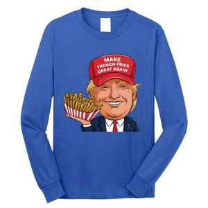 Trump 2024 French Fry Make French Fries Great Again Long Sleeve Shirt