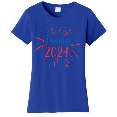 Trump 2024 Firework Support Election Meaningful Gift Women's T-Shirt