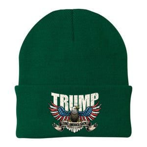 Trump 2024 Flag Take America Back Donald Trump 2024 Patriotic Donald Trump Knit Cap Winter Beanie