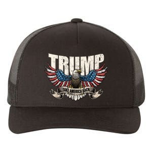 Trump 2024 Flag Take America Back Donald Trump 2024 Patriotic Donald Trump Yupoong Adult 5-Panel Trucker Hat