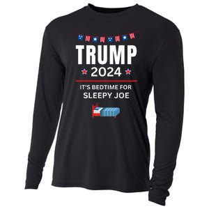 Trump 2024 Funny Anti Sleepy Joe Biden Pro Trump Republican Cooling Performance Long Sleeve Crew