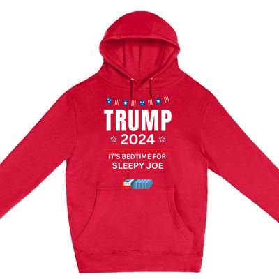 Trump 2024 Funny Anti Sleepy Joe Biden Pro Trump Republican Premium Pullover Hoodie