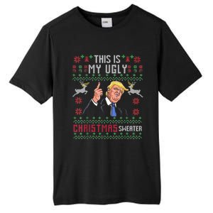 Trump 2024 Funny Xmas Ugly Thanksgiving Gift Tall Fusion ChromaSoft Performance T-Shirt