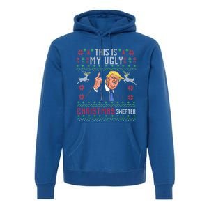 Trump 2024 Funny Xmas Ugly Thanksgiving Gift Premium Hoodie