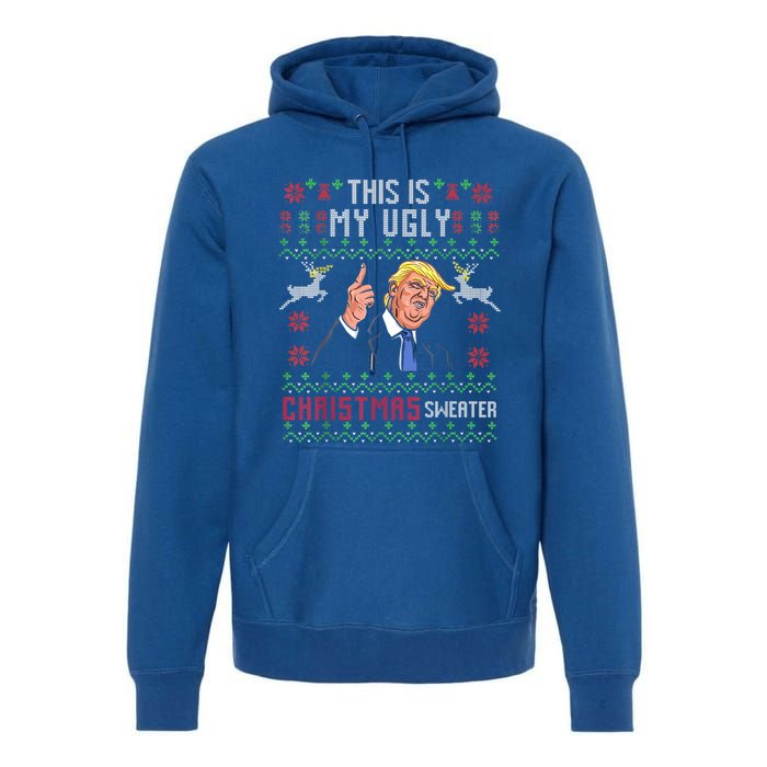 Trump 2024 Funny Xmas Ugly Thanksgiving Gift Premium Hoodie