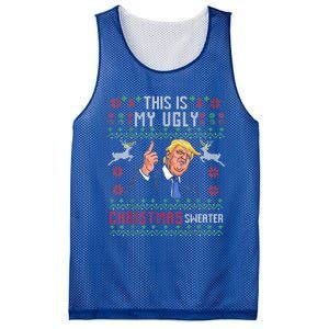 Trump 2024 Funny Xmas Ugly Thanksgiving Gift Mesh Reversible Basketball Jersey Tank