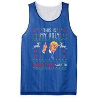 Trump 2024 Funny Xmas Ugly Thanksgiving Gift Mesh Reversible Basketball Jersey Tank